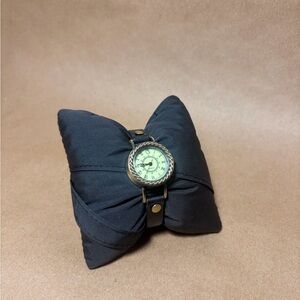 Vintage Style Black Strap Watch